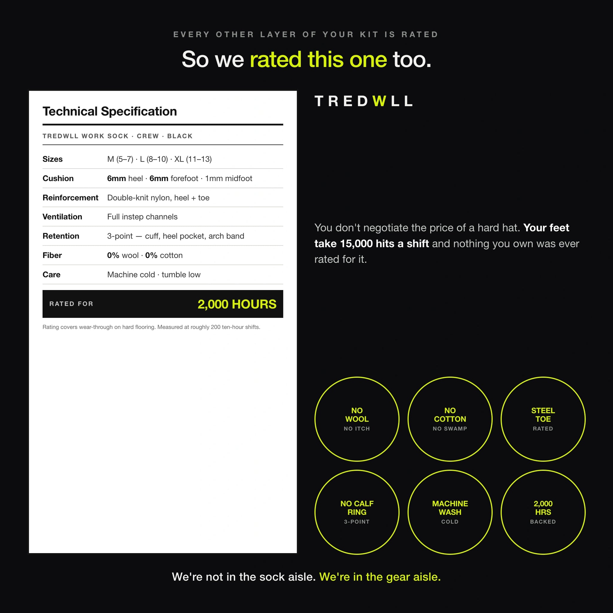 TREDWLL Work Socks